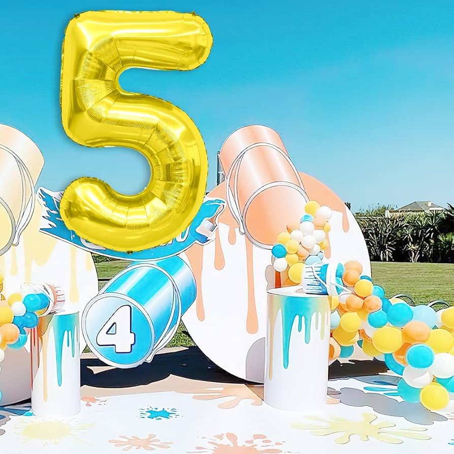 Amazon | 数字バルーン 40インチ 数字バルーン ゴールド 数字バルーン